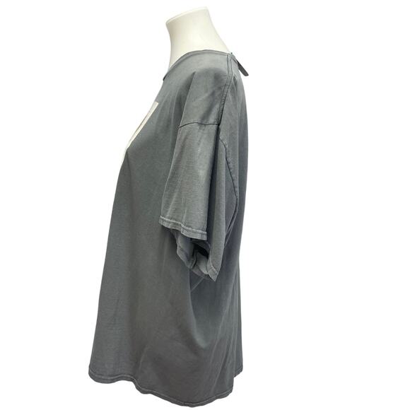 Hand Printed Upcycled Mens 2XL Vintage Book Page Arachnid Spider Crew Neck Tee - Picture 3 of 5